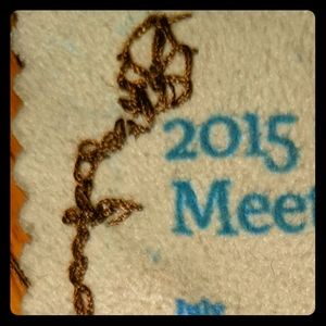 Embroidery flower patch